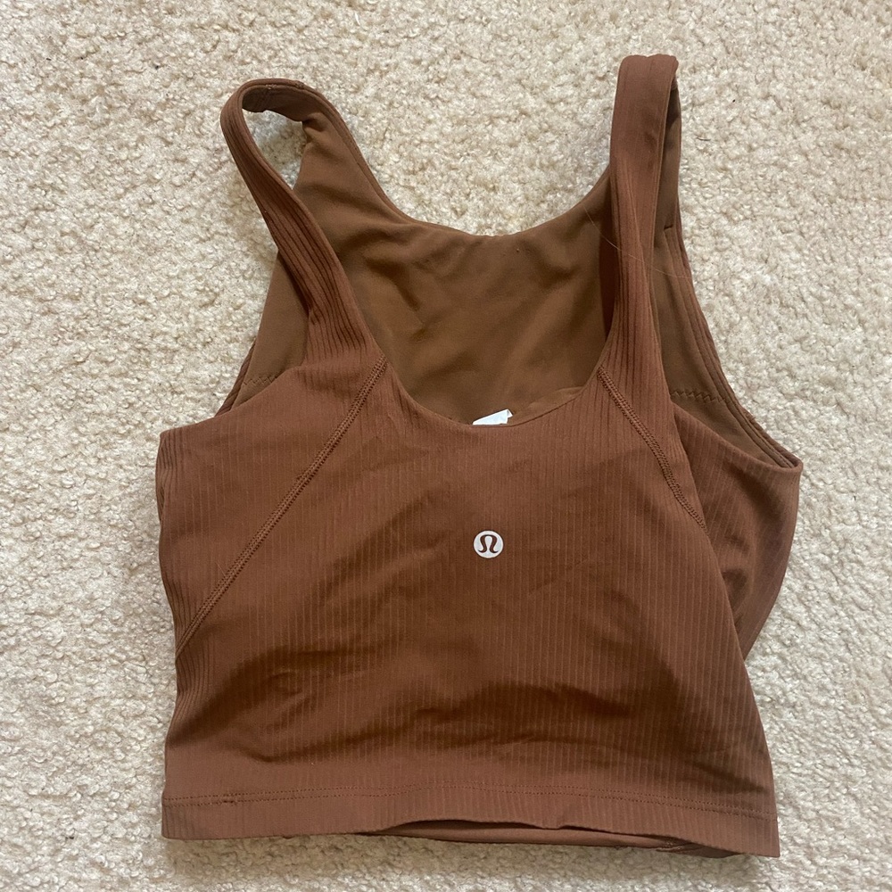 Lululemon Brown Ribbed Tank Top